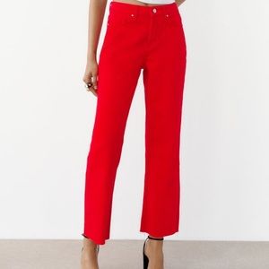 ZARA Mid Rise Straight Jeans